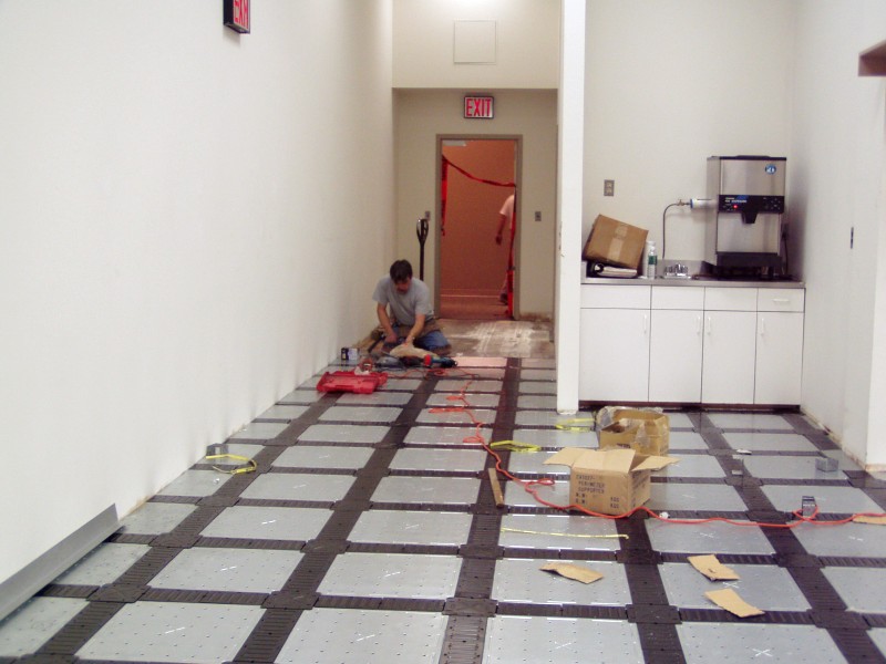 Camass access floor Case Study Photo, Time Warner flushing, USA